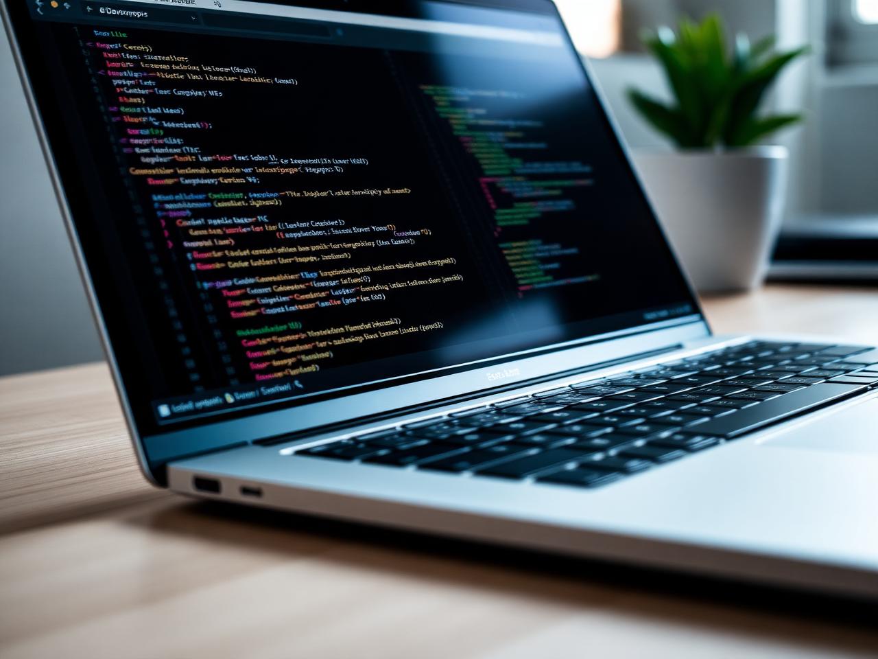 Laptop showing Lumen Labs API documentation with runnable code samples